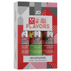 JO System Flavors - glidmedel set - smaksatt - 3x30ml