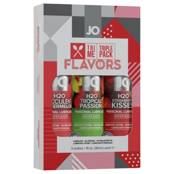 JO System Flavors - smaksatt glidmedel set (3x30ml)