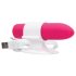 Screaming O Positive - uppladdningsbar superkraftfull stavvibrator (rosa)