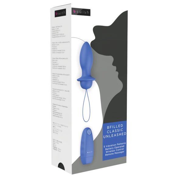 B SWISH Bfilled Classic - trådlös analvibrator (blå)
