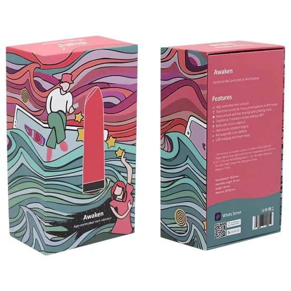 Magic Motion Awaken - minivibrator med appstyrning - uppladdningsbar - röd