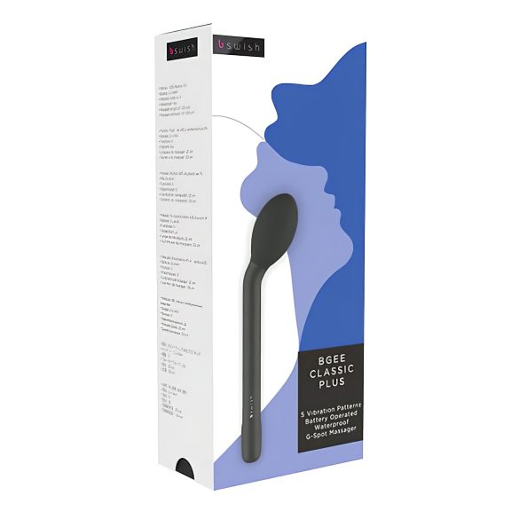 B SWISH Bgee Classic Plus - vattentät G-punktsvibrator (svart)