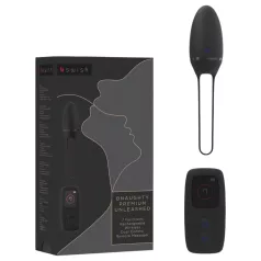   B SWISH Premium - bärbart, uppladdningsbart radiostyrt vibrationsegg (svart)