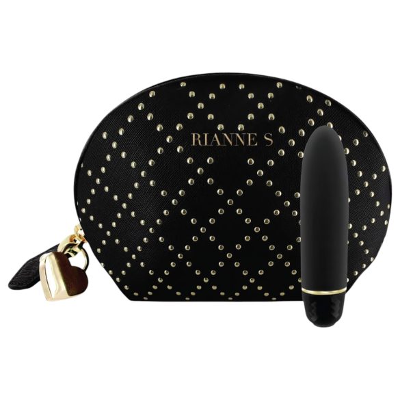 Rianne Essentials Classique Stud - silikon läppstiftsvibrator (svart)