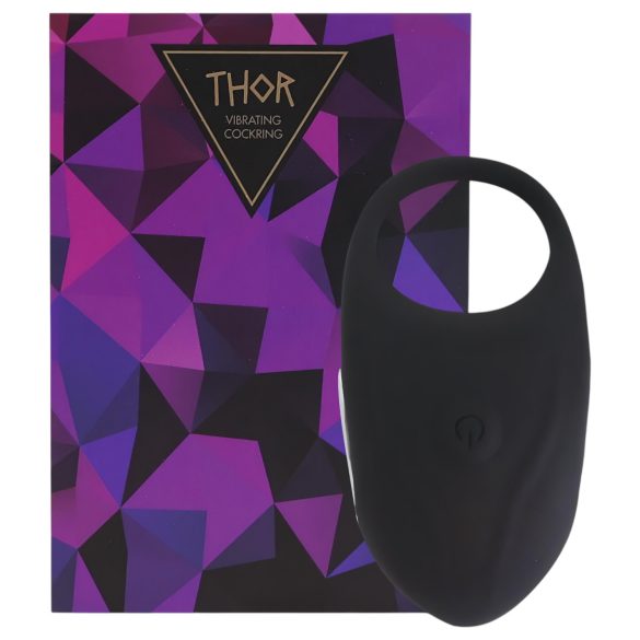 Feelztoys Thor - uppladdningsbar vibreringsring för penis (svart)
