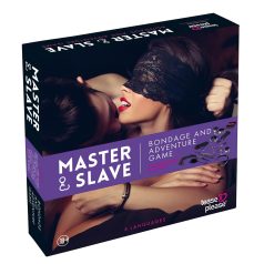   Master & Slave - bondage set - rep och manschetter - lila/svart
