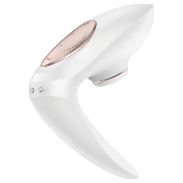 Satisfyer Pro 4 Couples - parvibrator lufttryck uppladdningsbar vit