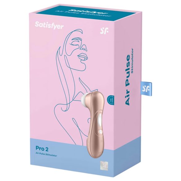 Satisfyer Pro 2 Gen2 - klitorisstimulator med uppladdningsbart batteri - brun