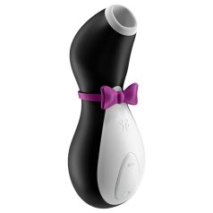   Satisfyer Penguin - klitorisstimulator med batteri - vattentät - svart/vit
