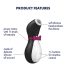 Satisfyer Penguin - laddningsbar klitorisstimulator (svart/vit)