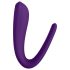 Satisfyer Double Classic - Vattentät, uppladdningsbar parvibrator (lila)
