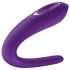 Satisfyer Double Classic - Vattentät, uppladdningsbar parvibrator (lila)
