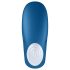 Satisfyer Double Whale - Dubbelmotoriserad Parvibrator (blå)