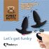 FEELZTOYS Funkybutts - Trådlöst laddningsbart analvibratorset (svart)