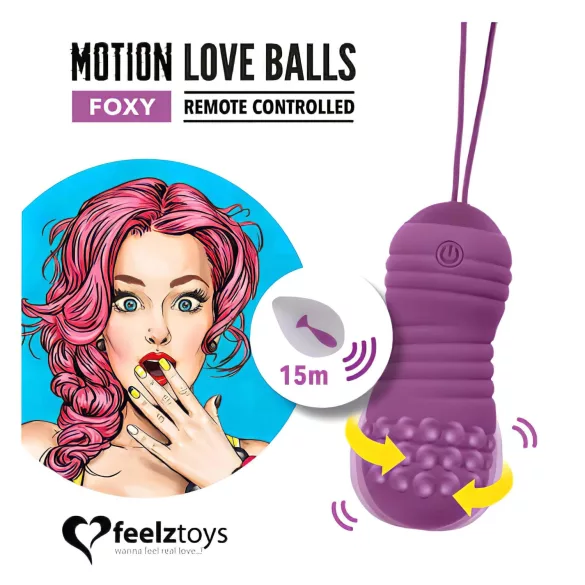 FeelzToys - vibrerande ägg - vattentät - lila