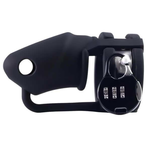 LOCK A WILLY - peniskorg med lås - silikon - svart