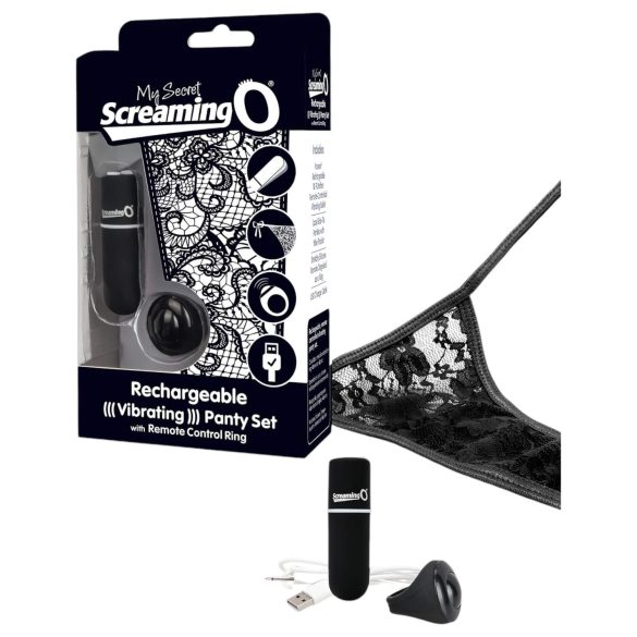 Screaming O MySecret - vibrerande trosa - svart (S-L)