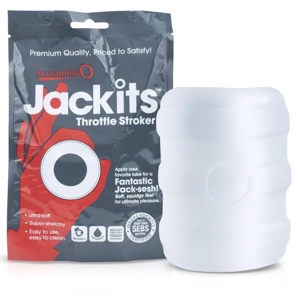 Screaming Jackits - Masturbator, Penisring och Stretchare (Transparent)