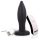 Screaming Plug - uppladdningsbar, radiostyrd anal vibrator (svart)