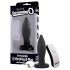 Screaming Plug - uppladdningsbar, radiostyrd anal vibrator (svart)