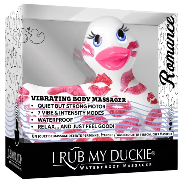 My Duckie Romance 2.0 - vattentät klitorisvibrator (vit/rosa)