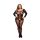 Baci Plus Size - Långärmad mönstrad catsuit - svart (XL-XXL)