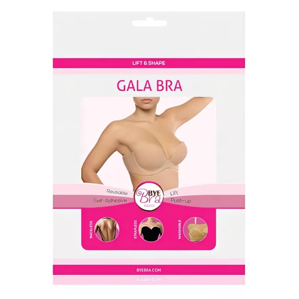 Bye Bra Gala B - dold push-up‑behå (nude)