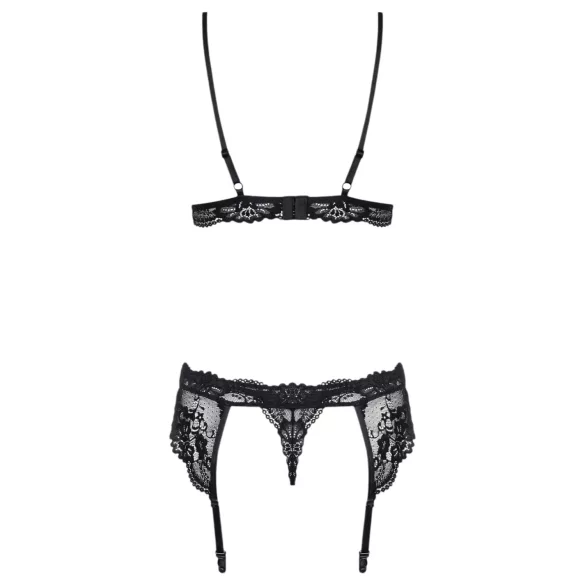Obsessive - underklädesset i spets - svart - L/XL