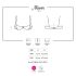 Obsessive Miamor - spetsbygel-BH (svart)