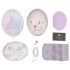 ZALO Baby Heart - App-styrd klitorisstimulator (vit)