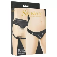   Sportsheets Plus Size - Kalsonger för påspänningsprodukter (svart)