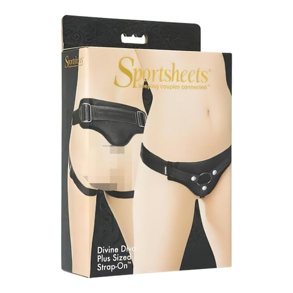 Sportsheets Plus Size - Kalsonger för påspänningsprodukter (svart)