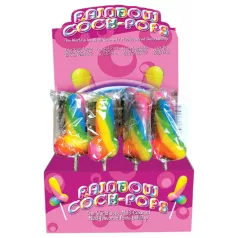 Rainbow Cock Pop - penis-klubba (85 g) - fruktsmak