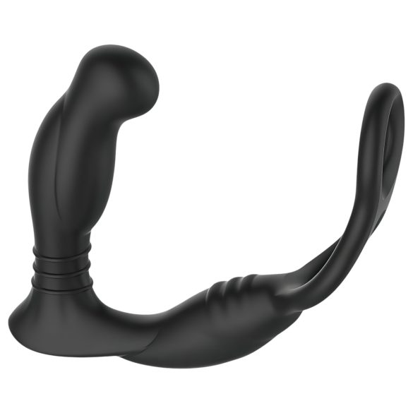 Nexus Simul8 - vibratorring med analdildo - svart