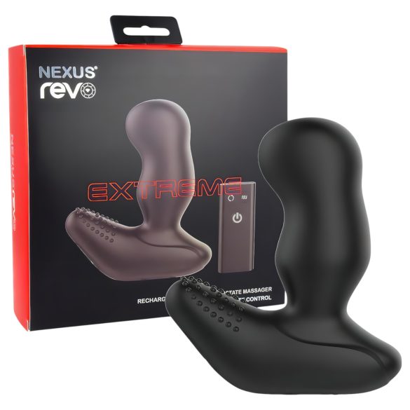 Nexus Revo Extreme - svart radiostyrd prostatavibrator med rotation