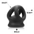 OXBALLS Tri-Squeeze - Penisring (svart)