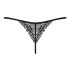 Obsessive Intensa - Spetsstring med band (svart) - L/XL