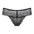 Obsessive Miamor - glittrande damspetstrosa (svart) - L/XL