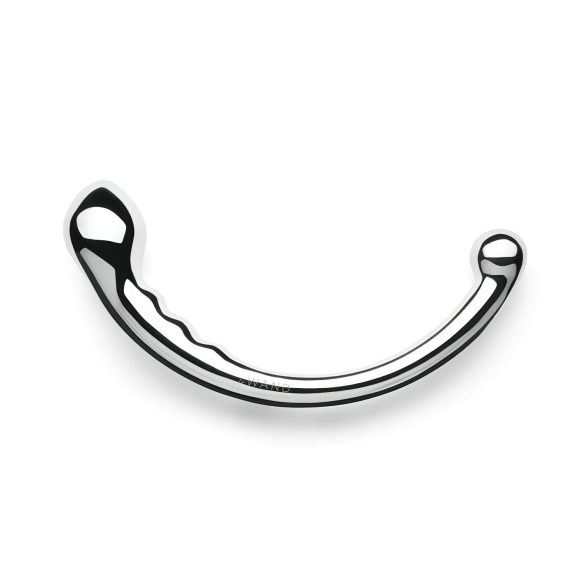 Le Wand - Dubbeländad dildo i rostfritt stål (silver)