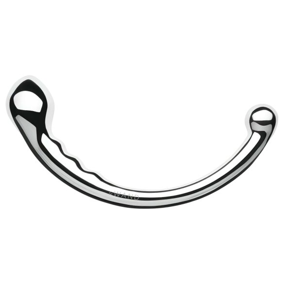 Le Wand - Dubbeländad dildo i rostfritt stål (silver)