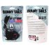 / FEELZTOYS Bunny Tails - metall analplugg med kaninsvans (silver-svart)