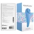 FeelzToys - klitorisvibrator 2-i-1 uppladdningsbar blå