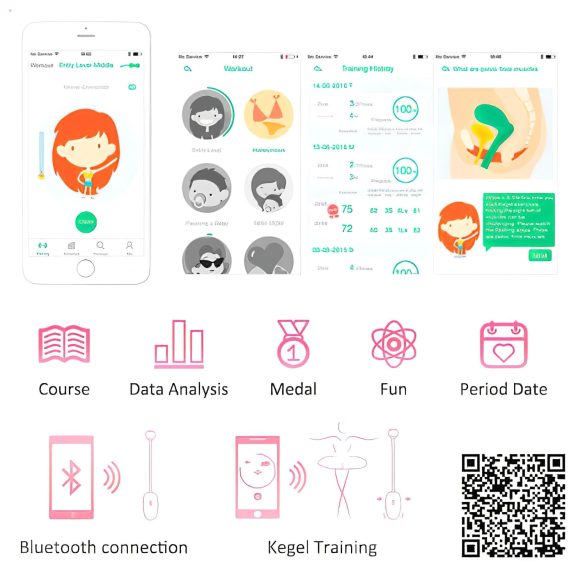 Magic Motion - vibrerande geishakulor - bluetooth styrd - rosa