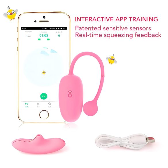 Magic Motion - vibrerande geishakulor - bluetooth styrd - rosa