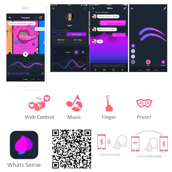 Magic Motion Sundae - vibrerande ägg med appstyrning - uppladdningsbar - röd