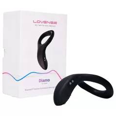   Lovense Diamo - App‑styrd vibrerande penisering för män (svart)