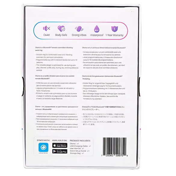 Lovense Diamo - penisring med vibration - svart