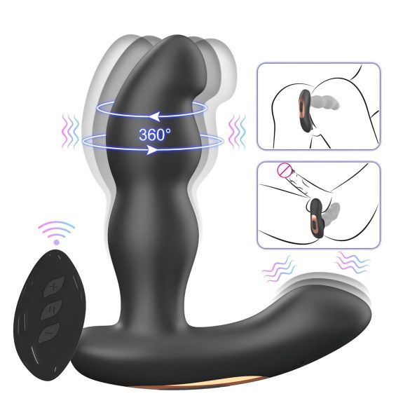 Aixiasia Hiross - roterande analvibrator - svart