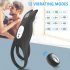 Aixiasia Hoody B - uppladdningsbar vibrerande penisring (svart)