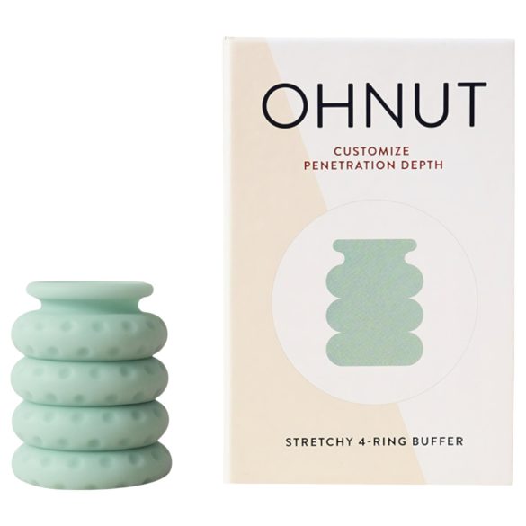 Ohnut - genombrottsregleringsringar - 4 delar (grön)